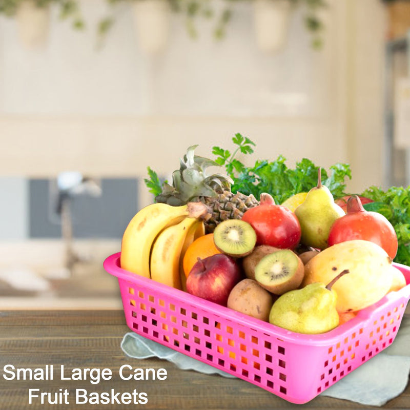 2483 Plastic Large Size Cane Fruit Baskets - Your Brand