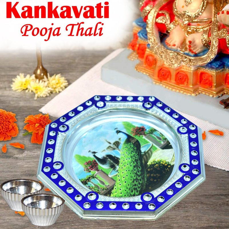 2493 Handmade Kankavati Pooja Thali