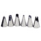 2517 Cake Decorating Stainless Steel Nozzle (6pcs) - Opencho