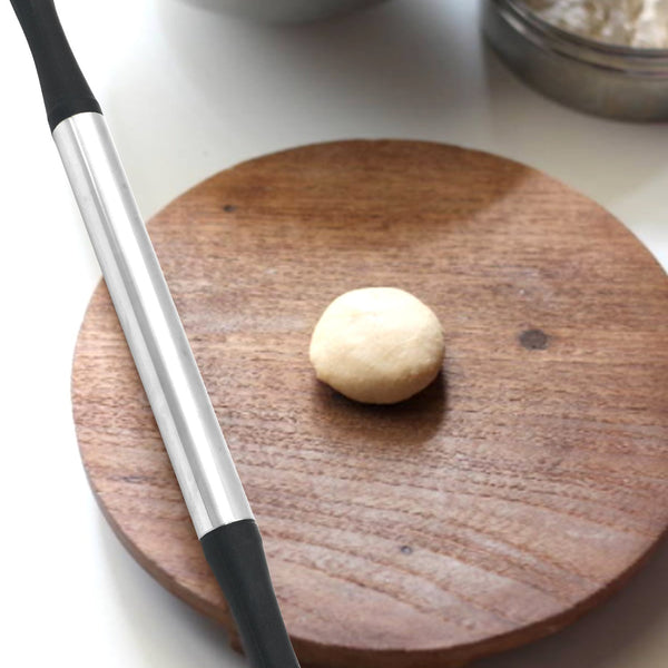 2520 Kitchen Plastic Belan/Rolling Pin (Black) - Opencho