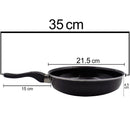 2524 Induction Base Hard Anodized Tadka Fry Pan Nonstick - Opencho