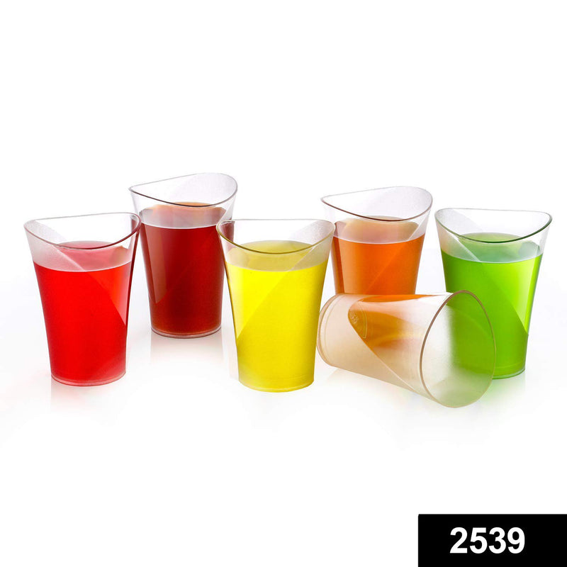 2539 Drinking Transparent Water Glass Set (Pack of 6)