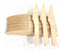 3225 Disposable Eco-friendly Wooden Knifes (Pack of 100) - 
