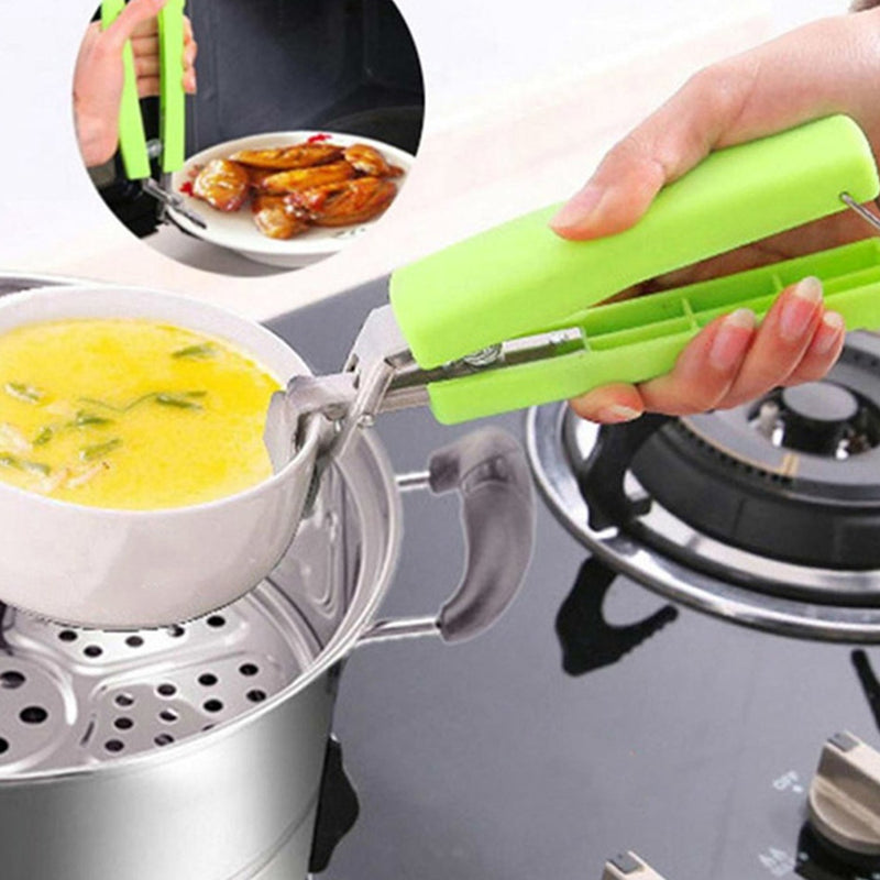 2565 Stainless Steel Home Kitchen Anti-Scald Plate Take Bowl Dish Pot Holder 