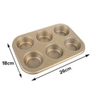 2573 Round Shape Carbon steel Muffin Cupcake Mould Case Bakeware