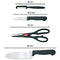 2576 Stainless Kitchen Tool Set (Butcher Knife, Standard Knife, Peeler and Kitchen Scissor) - 4 Pcs