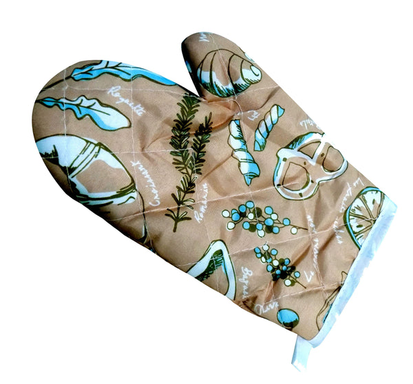 0675 Heat Resistant Non-Slip Oven Mitts/Gloves (1pc)