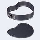 2364 Heart Shape Metal Moulds for Baking Non-Stick Cake Tins (Pack of 3) - 