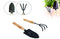 Garden Super Combo-Hand Cultivator-6pc, Small Trowel-6pc, Garden Fork-6pc, Garden Scissors Pruning Seeds & Reusable Glove-2pc