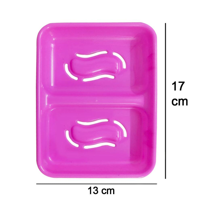 3653 2 in 1 Soap keeping Plastic Holder for Bathroom use