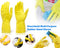 0662 - Reusable Rubber Hand Gloves (Yellow 2 tone) - 1Pair