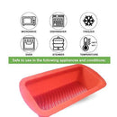 0772 Silicone Square Baking Loaf Mould Tray