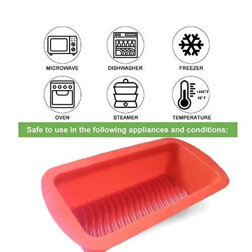 0772 Silicone Square Baking Loaf Mould Tray