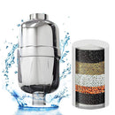 1671 Hard Water Filter with Multi Function Overhead Shower, Chrome Finish