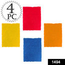 1494 Kitchen Scrubber Pads for Utensils/Tiles Cleaning (Pack of 4) - Opencho