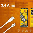 0309 Premium 3.4 Amp Fast Charging 1 m USB Type-C Cable