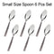 7003 Stainless Steel Small Spoon for Home/Kitchen (Set of 6) - Opencho