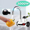 1684A Stainless Steel LED Digital Display Instant Heating Electric Water Heater Faucet Tap 