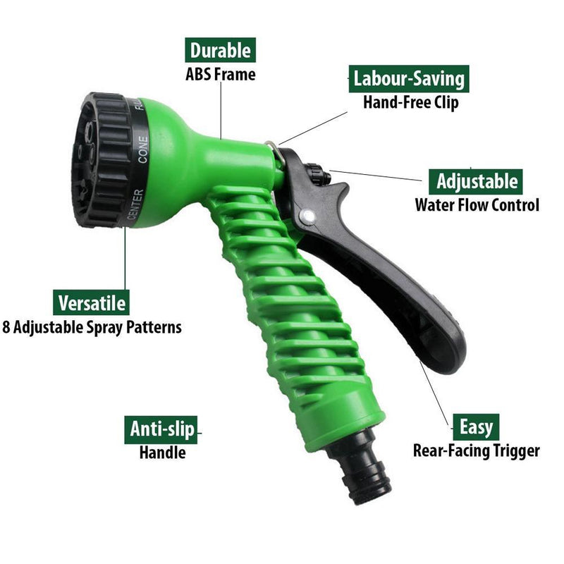 0477 Plastic Garden Hose Nozzle Water Spray Gun Connector Tap Adapter Set