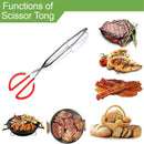 2984 Kitchen Baking BBQ Heat Resistant Cooking Food Clip with Silicone Tips Tong 1pc. 