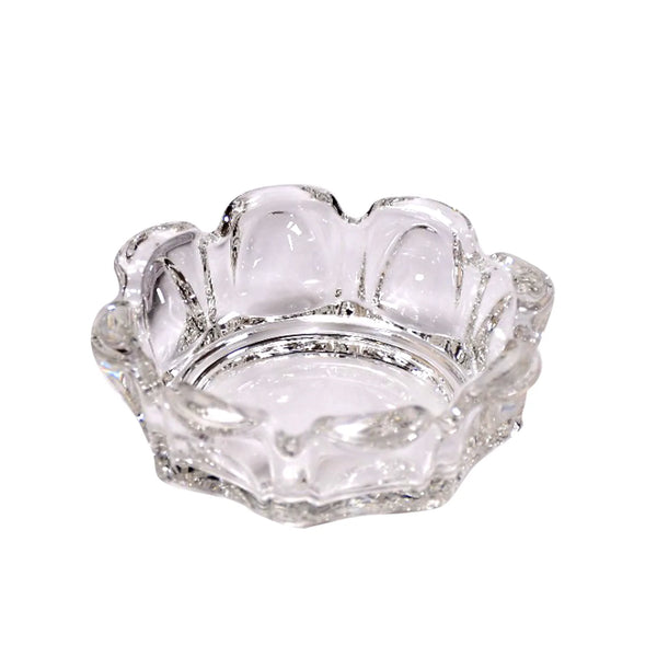 1198 Sanford Cigar Cigarette Ashtray Round Tabletop for Home Office Indoor Outdoor Home Decor, Crystal Glass 