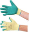 0719 Falcon Rubber Garden Gloves (Green & Yellow)