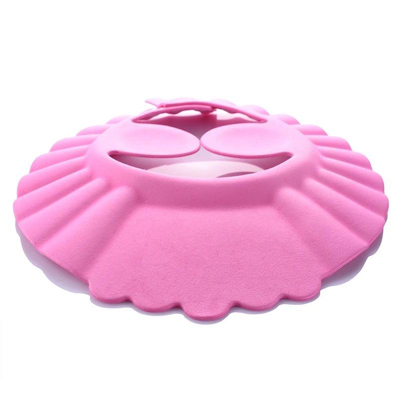 0391 Premium Baby Shower Cap With Ear Protection Adjustable Size