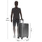 0708 Lombard Soft Side Cabin Luggage Black 20 Inch Trolley Bag Briefcase