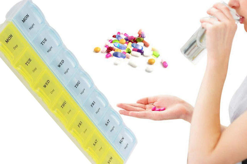 0373 7 Days Medicine Pill Drug Storage Box Case Mini Pillbox Container