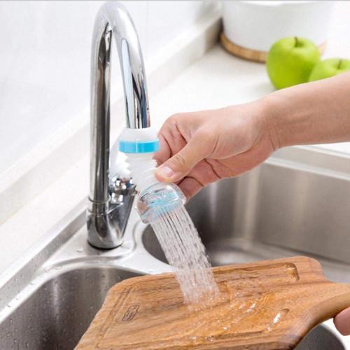 0224 Faucet Anti-Splash Expandable Head Nozzle Bathroom Tap Adjustable Splash Sprinkler Head Sprinkler Water Saving Device Faucet Regulator (Multi Color)