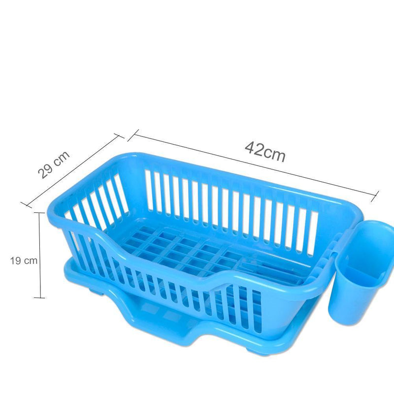 0747 (Small) Plastic Sink Dish Drainer Drying Rack