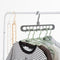 0238 9 Hole Plastic Hanger Hanging hook Indoor Wardrobe Clothes Organization Storage Balcony Windowsill Suit Racks - 