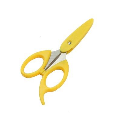 1602 Plastic Basic Multipurpose Mini Scissor With Easy Grip For General Cutting (Multicolour) - 