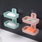 4762  Plastic Double Layer - Soap Stand, Holder, Wall Soap Box Dispenser Tray