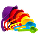 0811A Plastic Measuring Spoons for Kitchen (6 pack) 