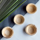 3213 Disposable Round Shape Eco-friendly Areca Palm Leaf Bowl (5x5 inch) (pack of 25) - 