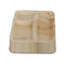 3220 Disposable Square Shape Eco-friendly Areca Palm Leaf Plate (10x10 inch) (pack of 25) - 