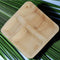 3220 Disposable Square Shape Eco-friendly Areca Palm Leaf Plate (10x10 inch) (pack of 25) - 