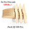 3225 Disposable Eco-friendly Wooden Knifes (Pack of 100) - 