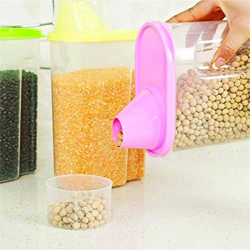 0603 Cereal Storage Container With Measuring Cup For Kitchen Storage (3 units)