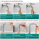 9087 Flexible Water Tap Extender, Universal Foaming Extension Tube with Connector, 360 Free Bending Faucet Extender, Adjustable Sink Drain Extension (18cm) 