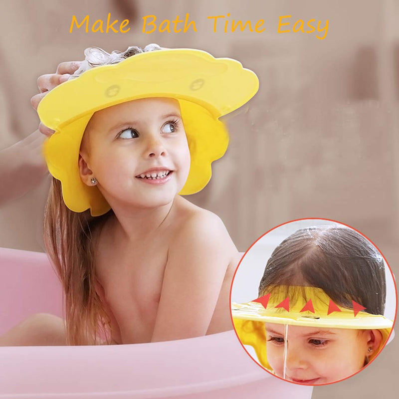 6641 Silicone Baby Shower Cap Bathing Baby Wash Hair Eye Ear Protector Hat for New Born Infants babies Baby Bath Cap Shower Protection For Eyes And Ear. 