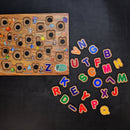 3495 Wooden Capital Alphabets Letters Learning Educational Puzzle Toy for Kids. Amd-