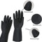 673 - Heavy Reusable Rubber Hand Gloves (Black) - 1pc