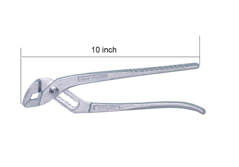 0648 Water Pump Adjustable Plier Wrench Slip Joint Type, Chrome Plated (10 inch)