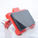6496 Multi-Purpose Wall Holder Stand for Charging Mobile Just Fit in Socket and Hang (Red) 