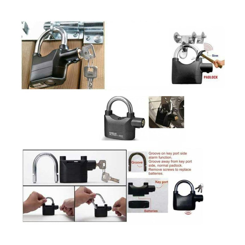 0185 Anti Theft Security Pad Lock with Smart Alarm