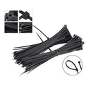 3139 6Inch Nylon Self Locking Cable Ties, Heavy Duty Strong Zip Wire Tie. Pack of 100 - Black. 