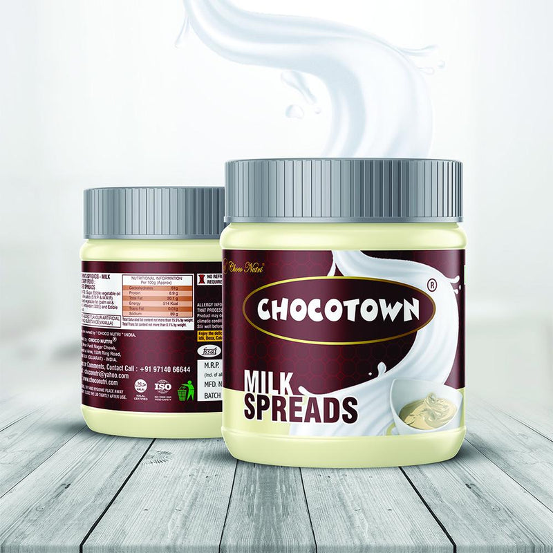 Chocotown Chocolate Spreads -Milk Spreads & Strawberry Spreads- 350 gm