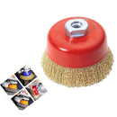 0194 Wire Wheel Cup Brush (Gold)